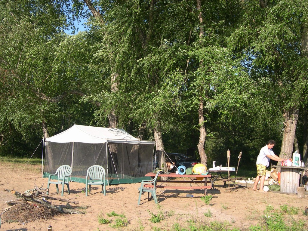 Spring Green Wisconsin River Campground Private group camping