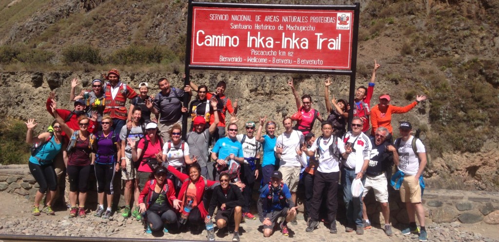 inca trail marathon to machu picchu 2014 start of inca trail