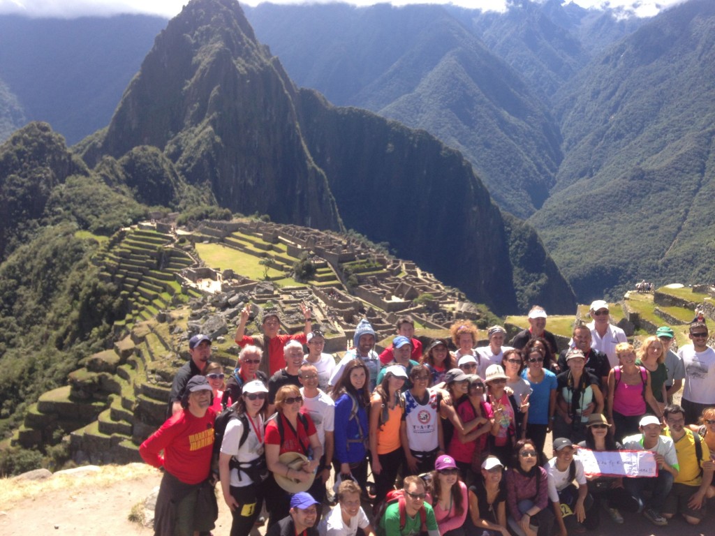 race finish line machu picchu