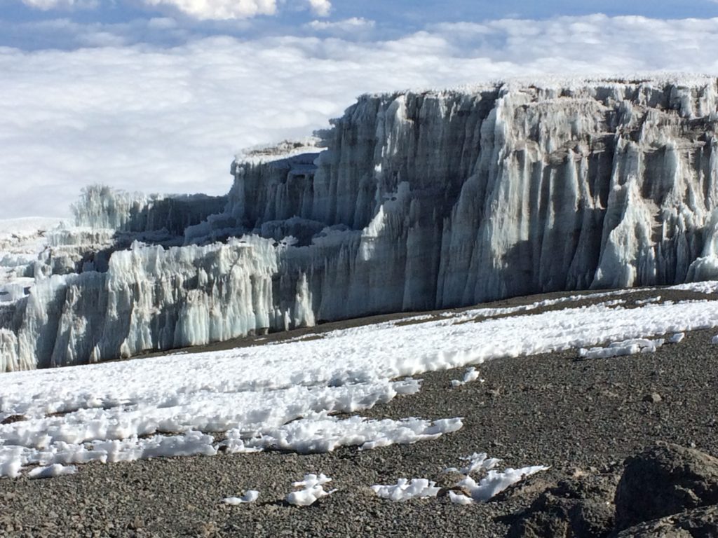 near summit kilimanjaro